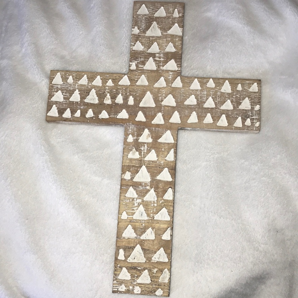 Wooden cross home decor